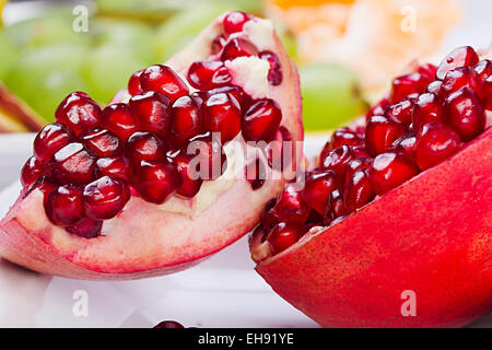 Frische Samen Granatäpfel Obst Gesundheit niemand Stockfoto