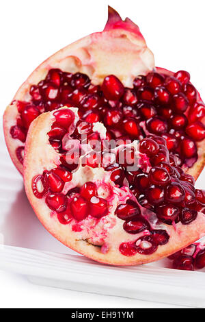 Frische Samen Granatäpfel Obst Gesundheit niemand Stockfoto