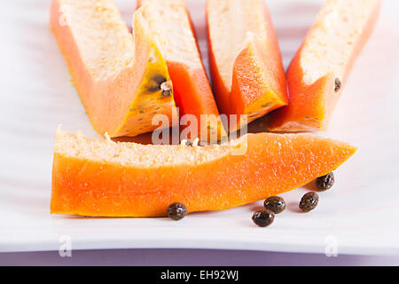 Frische Papaya Früchte Gesundheit niemand Stockfoto