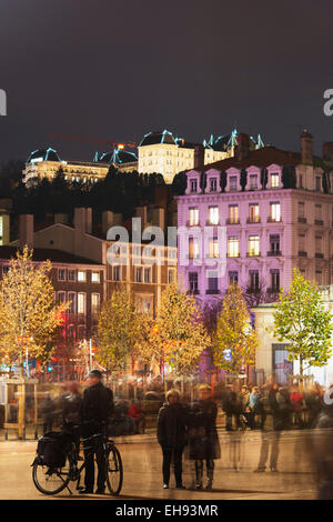 Europa, Frankreich, Rhone-Alpes, Lyon, Place Bellecour Stockfoto