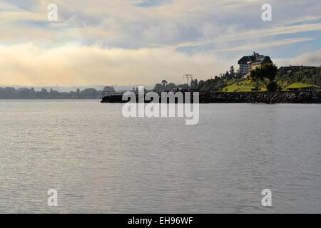 Typische Architektur in Puerto Varas, Patagonien, Chile Stockfoto