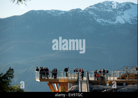 Das Meer zum Himmel Gondel und Summit Lodge.  Squamish BC, Kanada. Stockfoto