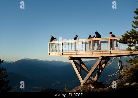 Das Meer zum Himmel Gondel und Summit Lodge.  Squamish BC, Kanada. Stockfoto