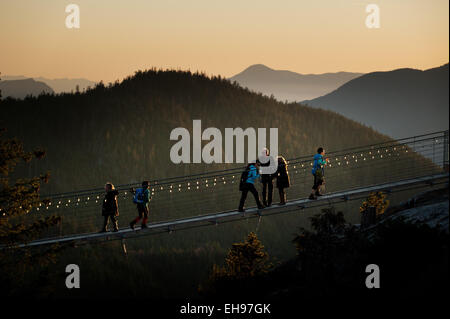 Das Meer zum Himmel Gondel und Summit Lodge.  Squamish BC, Kanada. Stockfoto