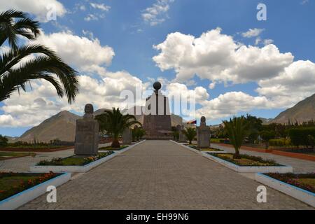 Mitad Del Mundo-Denkmal in der Nähe von Quito, Ecuador Stockfoto