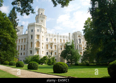 Schloss Hluboká, Hluboká nad Vltavou, Tschechische Republik Stockfoto