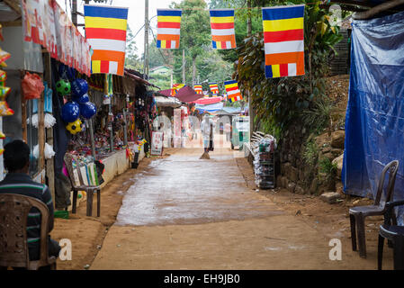 So Pilgern von Dalhousie auf Adam's Peak, Sri Lanka, Asien Stockfoto