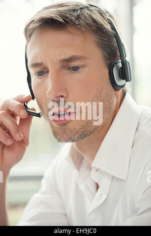 Telemarketer Stockfoto