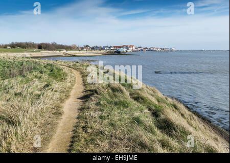 Die Stadt von Burnham auf Crouch am Ufer des River Crouch in Essex. Stockfoto