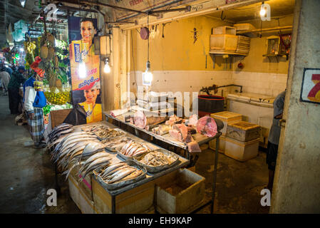 Lebensmittelmarkt in Nuwara Eliya, Kandy Provinz, Sri Lanka, Asien Stockfoto