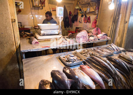 Lebensmittelmarkt in Nuwara Eliya, Kandy Provinz, Sri Lanka, Asien Stockfoto