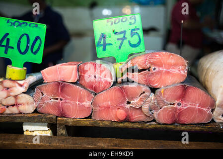 Lebensmittelmarkt in Nuwara Eliya, Kandy Provinz, Sri Lanka, Asien Stockfoto