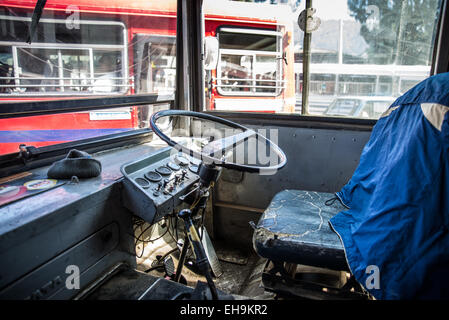 Sri Lanka bus Interieur, Sri Lanka, Asien Stockfoto