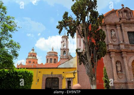 Kirche San Felipe Neri, Miguel De Allende, Mexiko Stockfoto