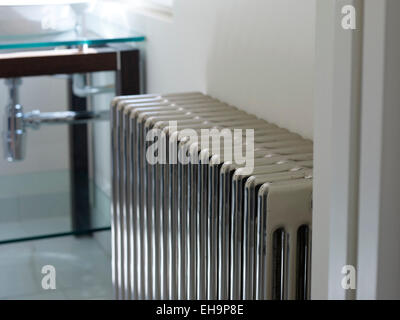 Heizkörper-Detail von Hause aus George Street, UK Stockfoto