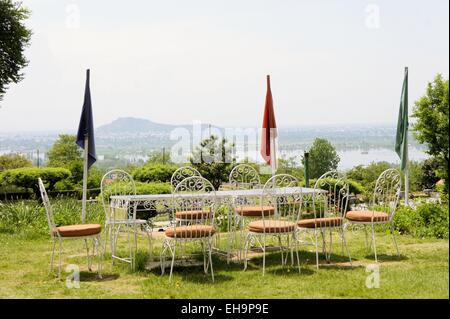 Chashme Shahi Garten Mughal Garten in Srinagar Stockfoto