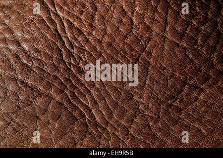 Braune Leder-Hintergrund Stockfoto