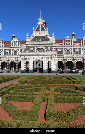 Dunedin Railway Station in Dunedin Neuseeland Stockfoto
