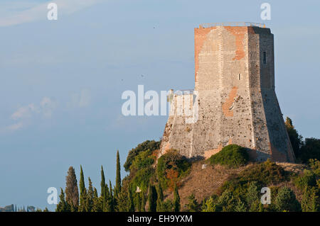 Rocca d ' Orcia. Lokalität: Castiglione d ' Orcia (SI), Toskana, Italien. Stockfoto