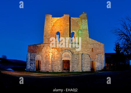 Abtei San Galgano. Lokalität: Montesiepi (SI), Italien. Stockfoto