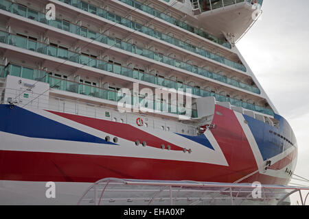 Balkone auf der Britannia Stockfoto