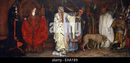 Edwin Austin Abbey König Lear, Akt I, Szene ich Stockfoto