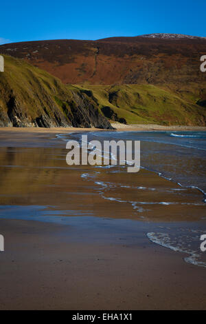 Silber-Strang, oder Trabane Strand, in der Nähe von Malin Beg, Donegal, auf Irlands Wild Atlantic Way. Stockfoto