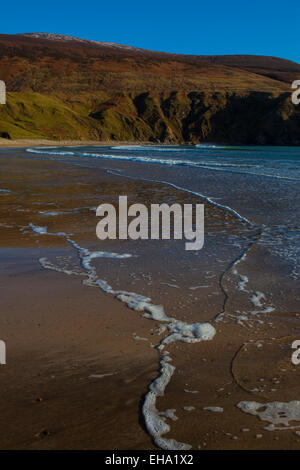 Silber-Strang, oder Trabane Strand, in der Nähe von Malin Beg, Donegal, auf Irlands Wild Atlantic Way. Stockfoto