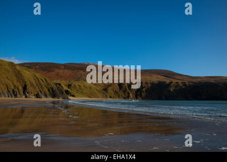 Silber-Strang, oder Trabane Strand, in der Nähe von Malin Beg, Donegal, auf Irlands Wild Atlantic Way. Stockfoto