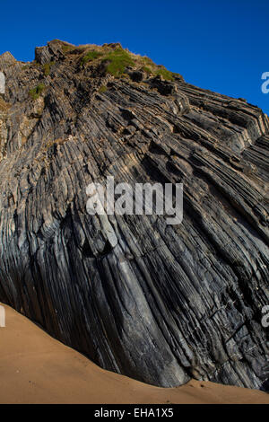 Silber-Strang, oder Trabane Strand, in der Nähe von Malin Beg, Donegal, auf Irlands Wild Atlantic Way. Stockfoto