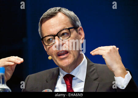 Kopenhagen, Dänemark. 10. März 2015. CEO bei der MHI Vestas Offshore-Windenergie und Herr Jens Tommerup, abgebildet auf der EWEA Eröffnungsfeier in Kopenhagen Credit: OJPHOTOS/Alamy Live News Stockfoto