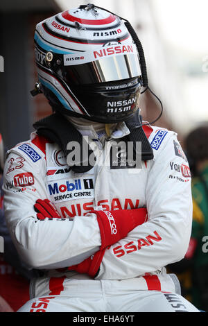 Sir Chris Hoy konkurriert 2014 British GT Championship in Oulton Park, Cheshire Stockfoto