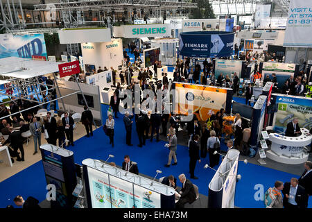 Kopenhagen, Dänemark. 10. März 2015. EWEA 2015 – European Wind Energy Association – Ausstellungsfläche im Bella Center in Kopenhagen Credit: OJPHOTOS/Alamy Live News Stockfoto