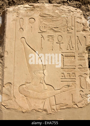 Wiederaufbau der Arkaden Tempel von Thutmosis IV im Freilichtmuseum in Karnak Luxor Ägypten Stockfoto