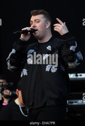 Bestival 2014 statt an Robin Hill Country Park - Performances - Tag 1 Featuring: Sam Smith wo: Isle Of Wight, Großbritannien: 05 Sep 2014 Stockfoto