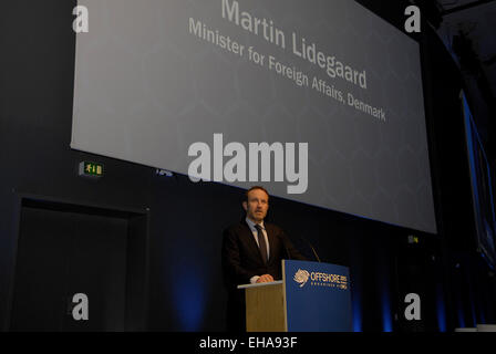 Kopenhagen, Dänemark. 10. März 2015. Martin Lidegaard dänische Außenminister anlässlich der European Wind Energie Association Conference Offshore 2015 organisiert von der EWEA im Bella Center für drei 2 Konferenz Credit: Francis Dean/Alamy Live News Stockfoto