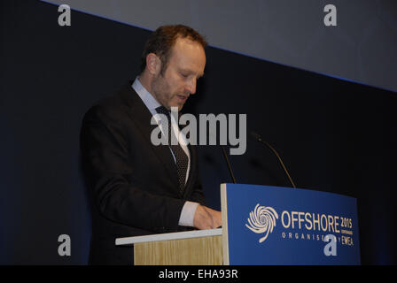 Kopenhagen, Dänemark. 10. März 2015. Martin Lidegaard dänische Außenminister anlässlich der European Wind Energie Association Conference Offshore 2015 organisiert von der EWEA im Bella Center für drei 2 Konferenz Credit: Francis Dean/Alamy Live News Stockfoto