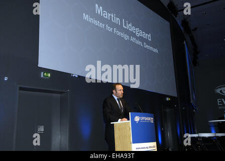 Kopenhagen, Dänemark. 10. März 2015. Martin Lidegaard dänische Außenminister anlässlich der European Wind Energie Association Conference Offshore 2015 organisiert von der EWEA im Bella Center für drei 2 Konferenz Credit: Francis Dean/Alamy Live News Stockfoto