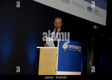 Kopenhagen, Dänemark. 10. März 2015. Martin Lidegaard dänische Außenminister anlässlich der European Wind Energie Association Conference Offshore 2015 organisiert von der EWEA im Bella Center für drei 2 Konferenz Credit: Francis Dean/Alamy Live News Stockfoto