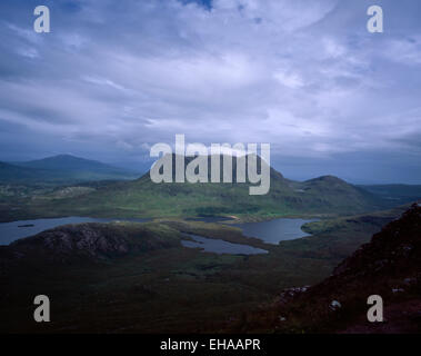 Cul Mor von Stac Pollaidh Inverpolly National Nature Reserve Assynt in der Nähe von Ullapool Schottland Stockfoto