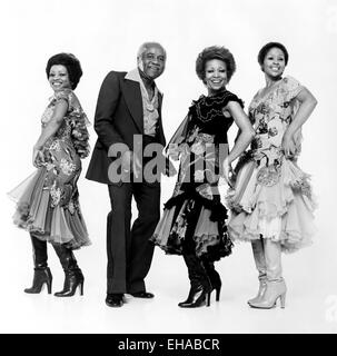 Die Staple Singers, Roebuck Staples, Töchter, Mavis, Yvonne, Cleotha, Portrait, ca. 80er Jahre Stockfoto