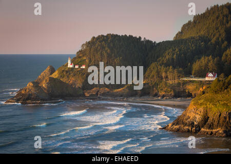 Heceta Head Leuchtturm entlang der Oregon Küste, USA Stockfoto