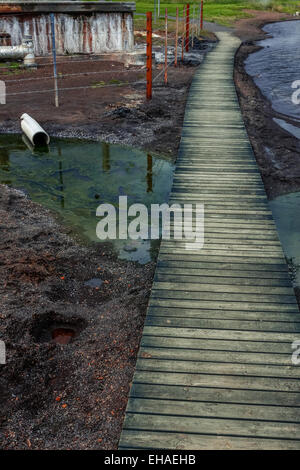 pathway at Fontana natural spring spa Stockfoto