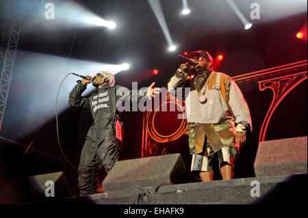 Bestival 2014 - Performances - Tag 1 - Outkast mit: Outkast, Big Boi, Andre 3000 wo: Isle Of Wight, Großbritannien wenn: 05 Sep 2014 Stockfoto