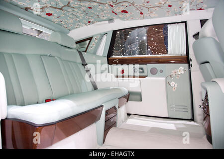 Rolls Royce Phantom Gelassenheit Interieur auf dem Genfer Autosalon 2015 Stockfoto