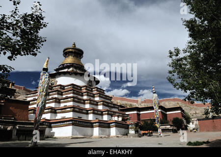 Gyantse, Pelkor Chöde Kloster Kumbum Stockfoto