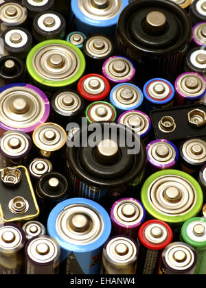 Batterien / Akkus Stockfoto