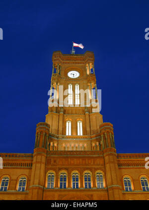 Rotes Rathaus, Berlin / Berliner Rathaus Stockfoto