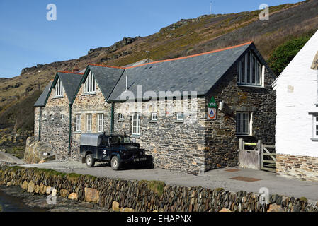 Boscastle Jugendherberge, Boscastle, Cornwall, UK.  Die YHA bietet günstige Unterkunft seit 1930. Stockfoto