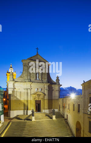 Mittelmeer Europa, Malta, Insel Gozo, Victoria (Rabat), Il-Kastell Zitadelle, Kathedrale Mariä Himmelfahrt Stockfoto